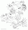 Jonsered LT2320 A2 (96041030000) - Lawn & Garden Tractor (2012-10) Pièces détachées CHASSIS ENCLOSURES