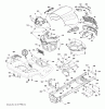 Jonsered LT2323 A2 (96041026200) - Lawn & Garden Tractor (2012-01) Listas de piezas de repuesto y dibujos CHASSIS ENCLOSURES