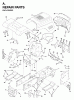 Jonsered LTH15 (954820171) - 42" Lawn & Garden Tractor (1996-01) Listas de piezas de repuesto y dibujos CHASSIS ENCLOSURES