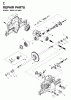Jonsered LTH15 (954820171) - 42" Lawn & Garden Tractor (1996-01) Listas de piezas de repuesto y dibujos GEAR CASE
