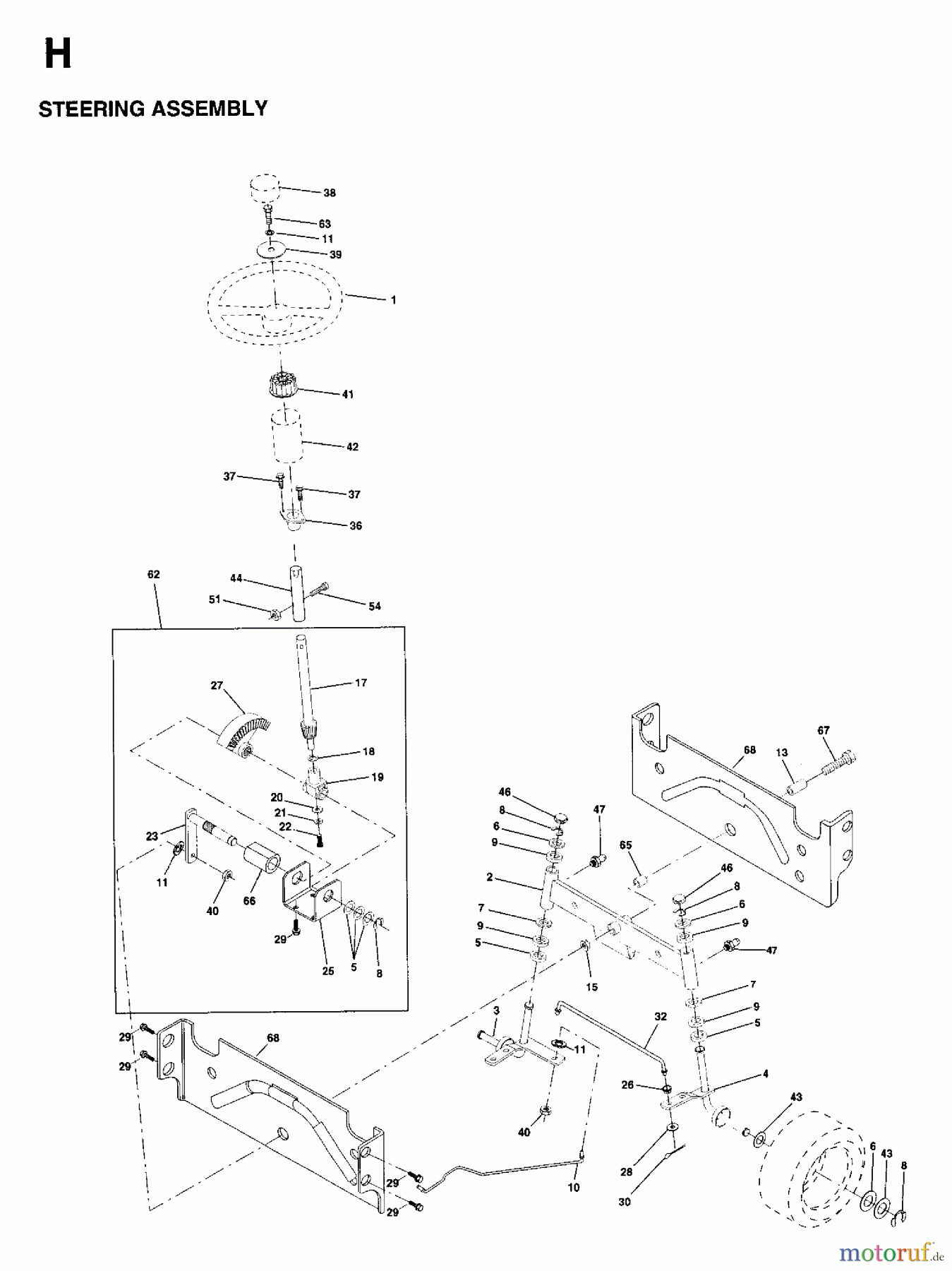  Jonsered Rasen  und Garten Traktoren LTH18 (954130005) - Jonsered 46