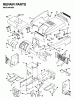 Jonsered YTH16 - 42" Lawn & Garden Tractor (1995-01) Listas de piezas de repuesto y dibujos CHASSIS ENCLOSURES