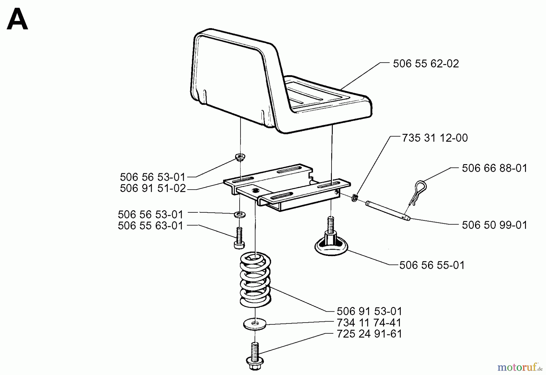  Jonsered Reitermäher FR13 - Jonsered Rear-Engine Riding Mower (1998-10) SEAT