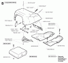 Jonsered FR13 - Rear-Engine Riding Mower (2001-01) Listas de piezas de repuesto y dibujos HOOD