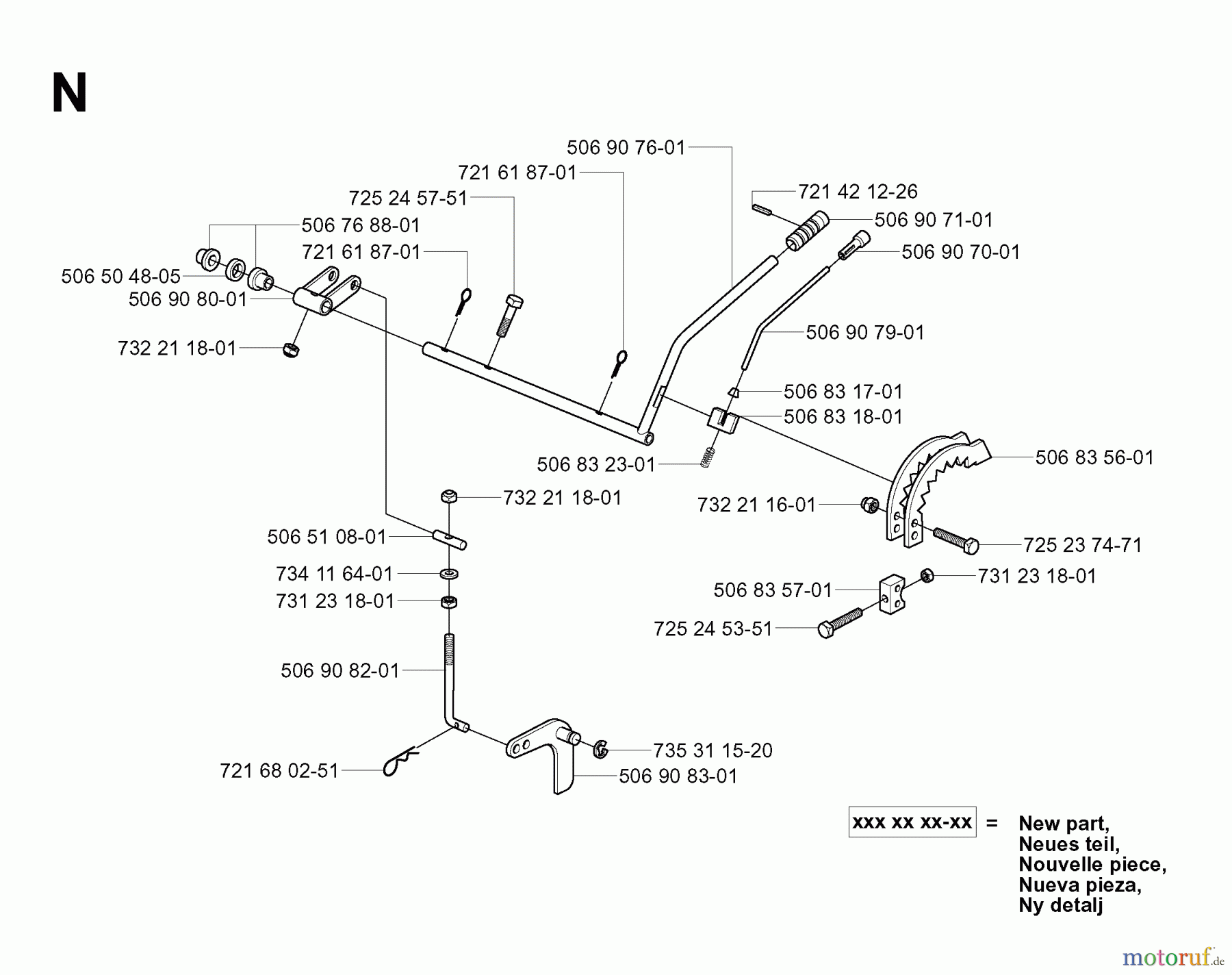  Jonsered Reitermäher FR2111 (953535101) - Jonsered Rear-Engine Riding Mower (2004-01) CONTROLS #3