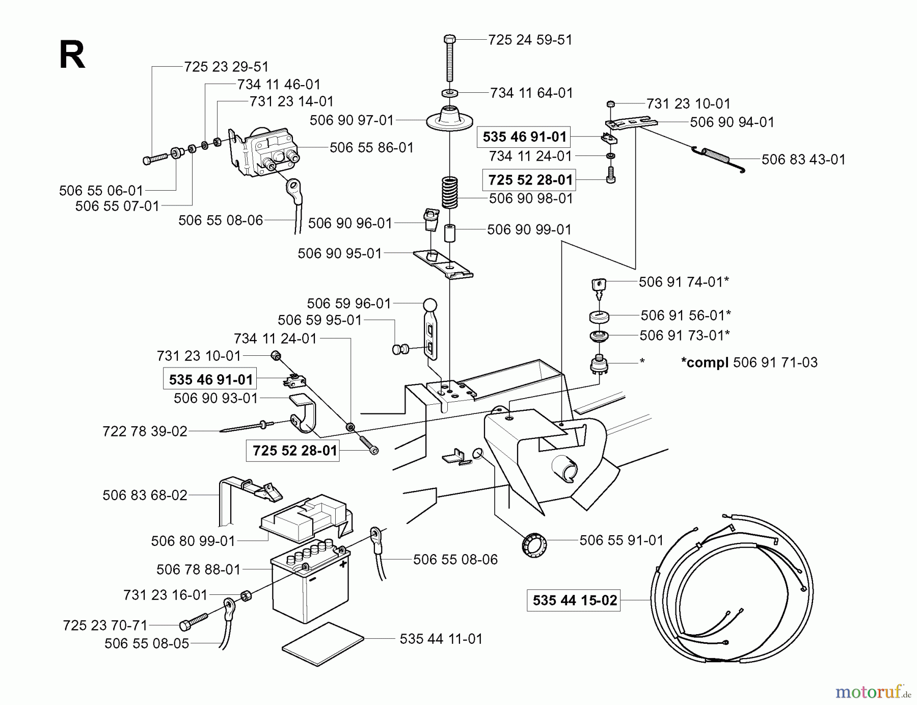  Jonsered Reitermäher FR2111 (953535101) - Jonsered Rear-Engine Riding Mower (2004-01) ELECTRICAL
