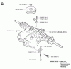 Jonsered FR2111 M (965077501) - Rear-Engine Riding Mower (2006-01) Listas de piezas de repuesto y dibujos TRANSMISSION