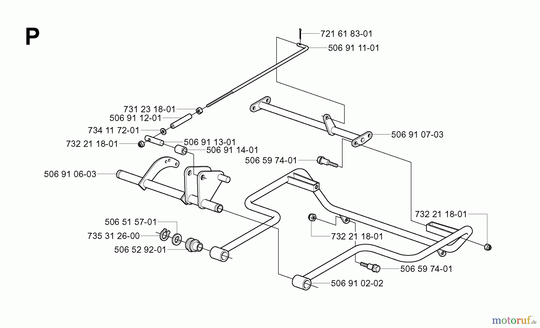  Jonsered Reitermäher FR2113 A (953535201) - Jonsered Rear-Engine Riding Mower (2004-01) FRAME #2
