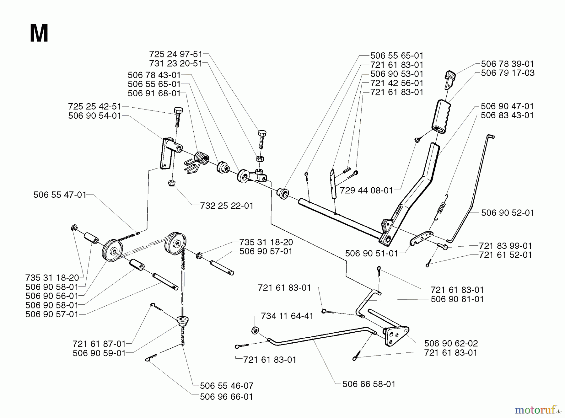  Jonsered Reitermäher FR2113 A - Jonsered Rear-Engine Riding Mower (2002-03) CONTROLS #1