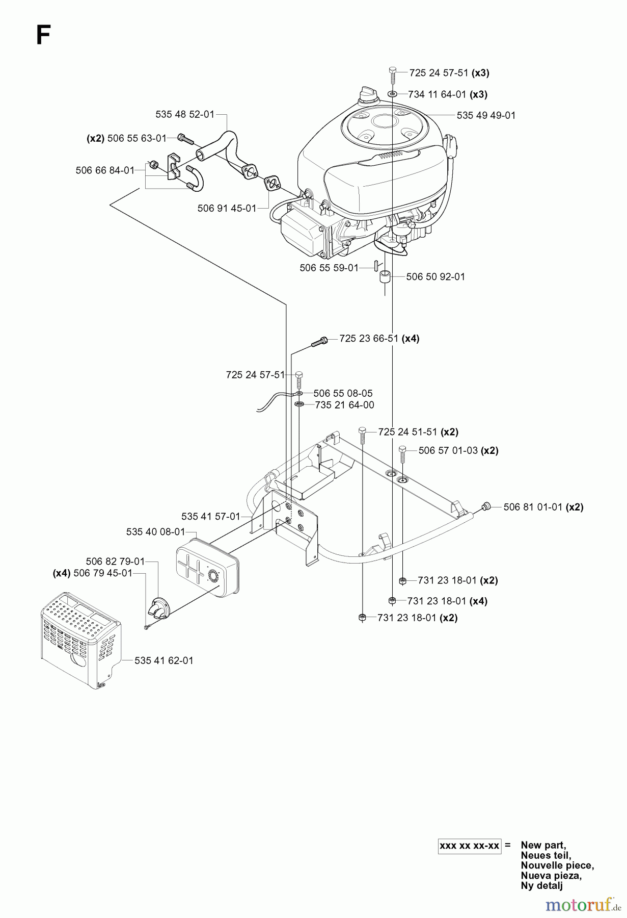  Jonsered Reitermäher FR2113 MA (965070601) - Jonsered Rear-Engine Riding Mower (2006-01) ENGINE
