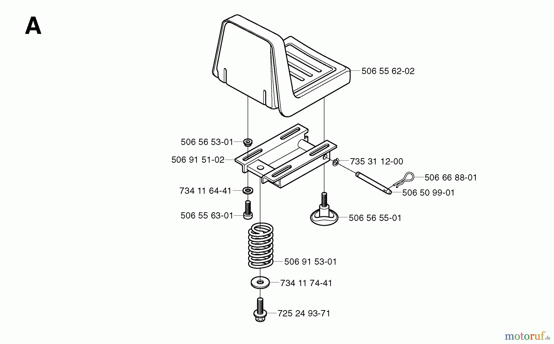  Jonsered Reitermäher FR2113 MA - Jonsered Rear-Engine Riding Mower (2003-01) SEAT