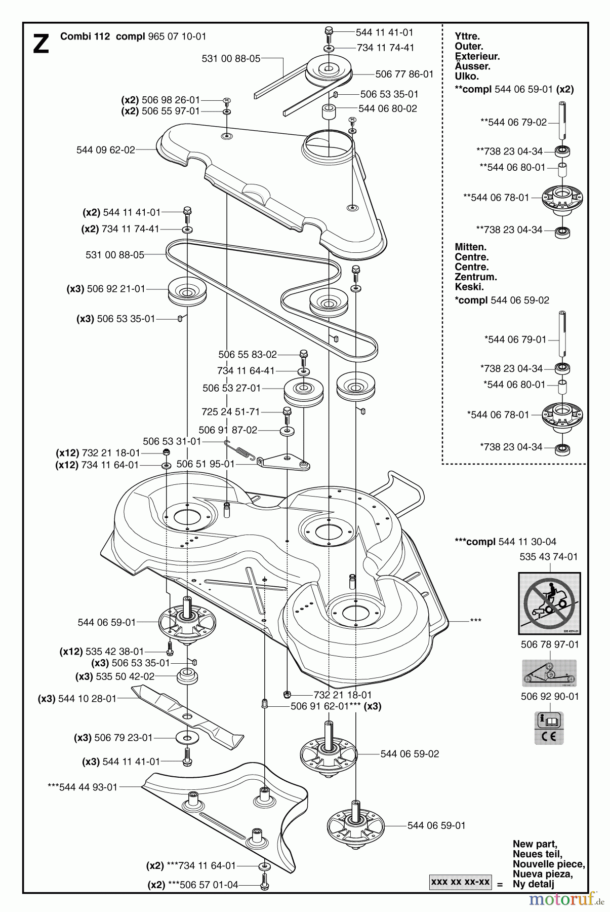 Jonsered Reitermäher FR2116 MA 4x4 (965094901) - Jonsered Rear-Engine Riding Mower (2007-01) 44 /112CM CUTTING DECK #2