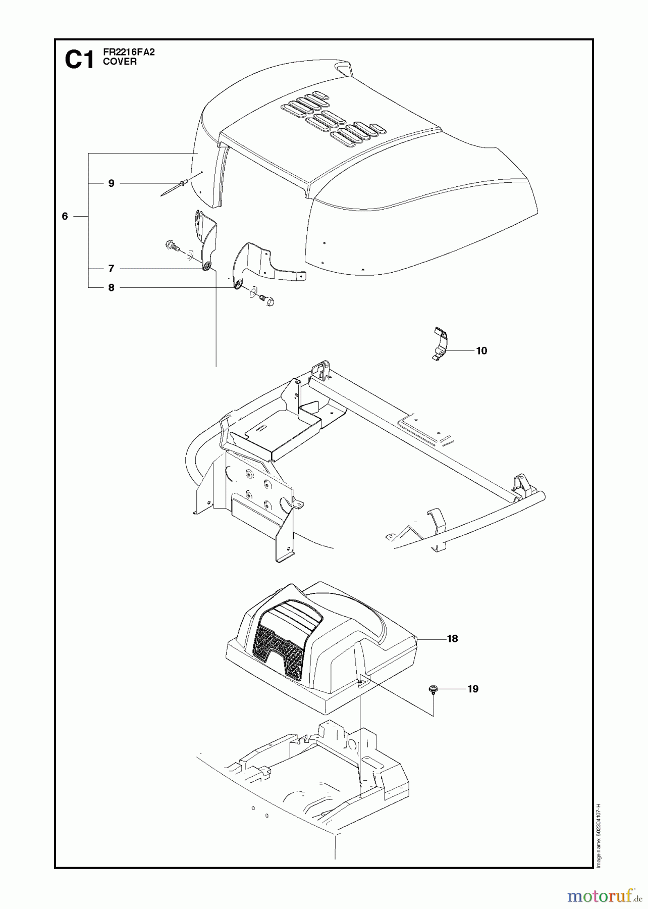 Jonsered Reitermäher FR2216 FA2 (966415101) - Jonsered Rear-Engine Riding Mower (2010-03) COVER #2
