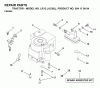 Jonsered LR12 (J1236L, 954130034) - Lawn & Garden Tractor (2000-03) Listas de piezas de repuesto y dibujos ENGINE CUTTING EQUIPMENT