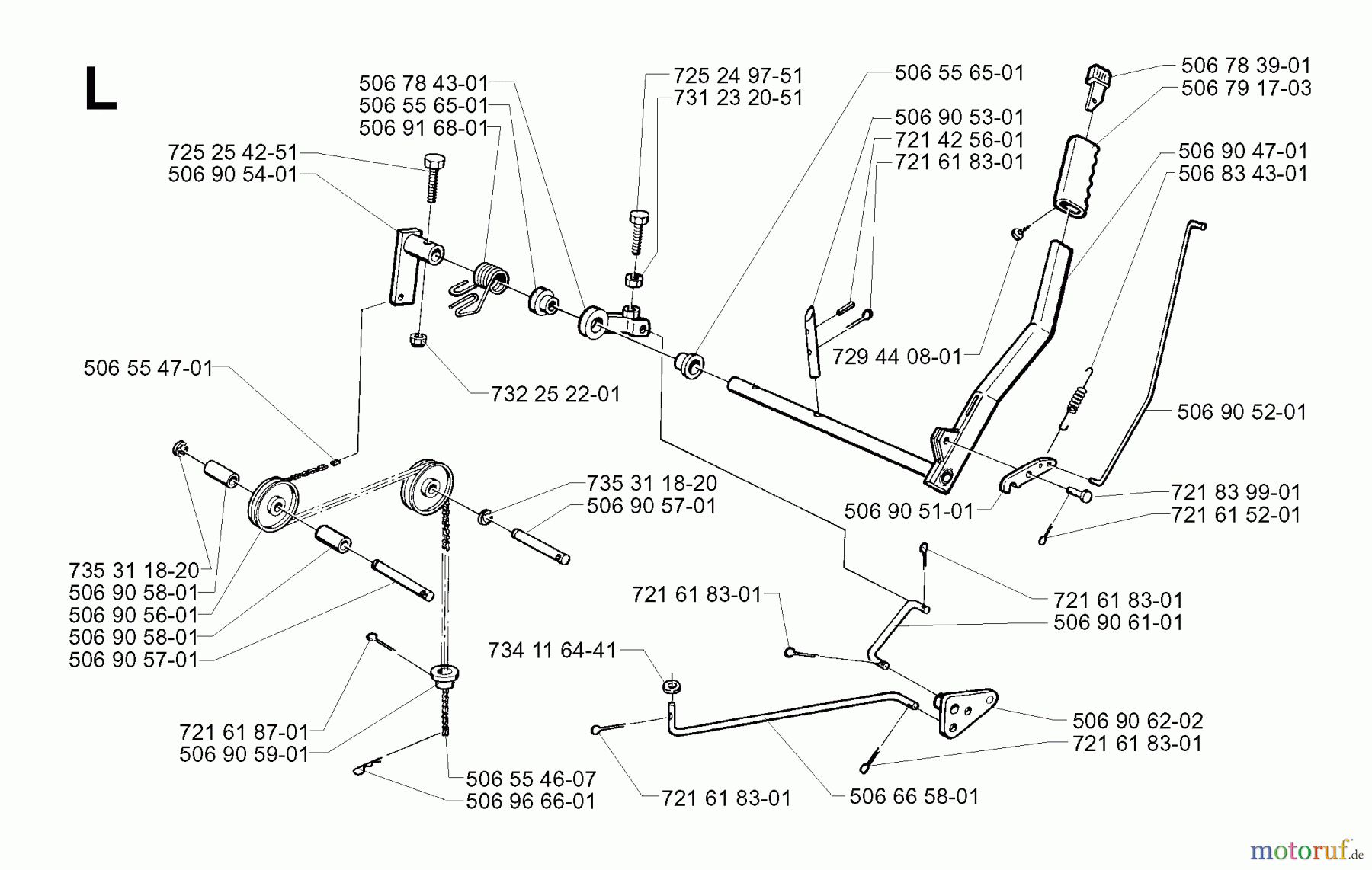 Jonsered Reitermäher FRM13 AUTOMATIC - Jonsered Rear-Engine Riding Mower (2001-01) CONTROLS #2