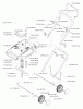 Jonsered 500 M (994720420) - Walk-Behind Mower (1998-05) Listas de piezas de repuesto y dibujos PRODUCT COMPLETE #2