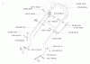 Jonsered 500 R (964465947) - Walk-Behind Mower (1998-05) Ersatzteile HANDLE CONTROLS