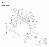 Jonsered LR12 (954003411) - 36" Lawn & Garden Tractor (1997-04) Listas de piezas de repuesto y dibujos FRONT AXEL