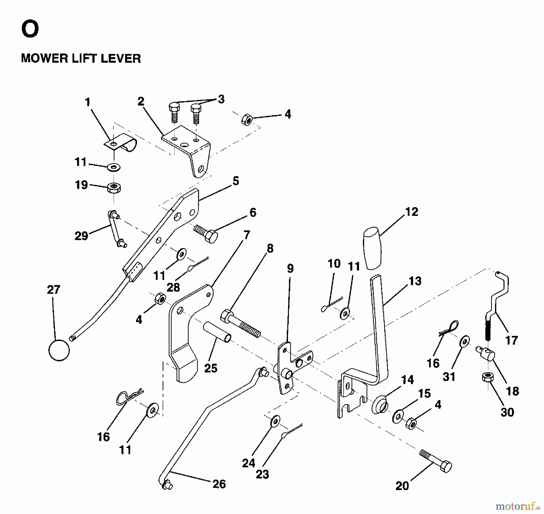  Jonsered Rasen  und Garten Traktoren LR12U (954820181) - Jonsered 36