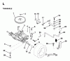 Jonsered LR12U (954820181) - 36" Lawn & Garden Tractor (1997-04) Listas de piezas de repuesto y dibujos TRANSMISSION