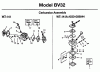 Jonsered BV32 - Blower/Vacuum (1996-03) Listas de piezas de repuesto y dibujos CARBURETOR DETAILS #1