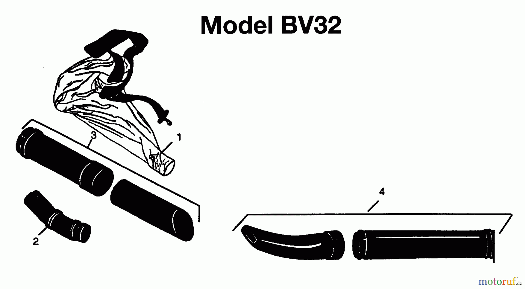  Jonsered Sonstiges BV32 - Jonsered Blower/Vacuum (1996-03) TUBE