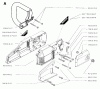 Jonsered 2015EL - Chainsaw (1992-04) Listas de piezas de repuesto y dibujos HOUSING