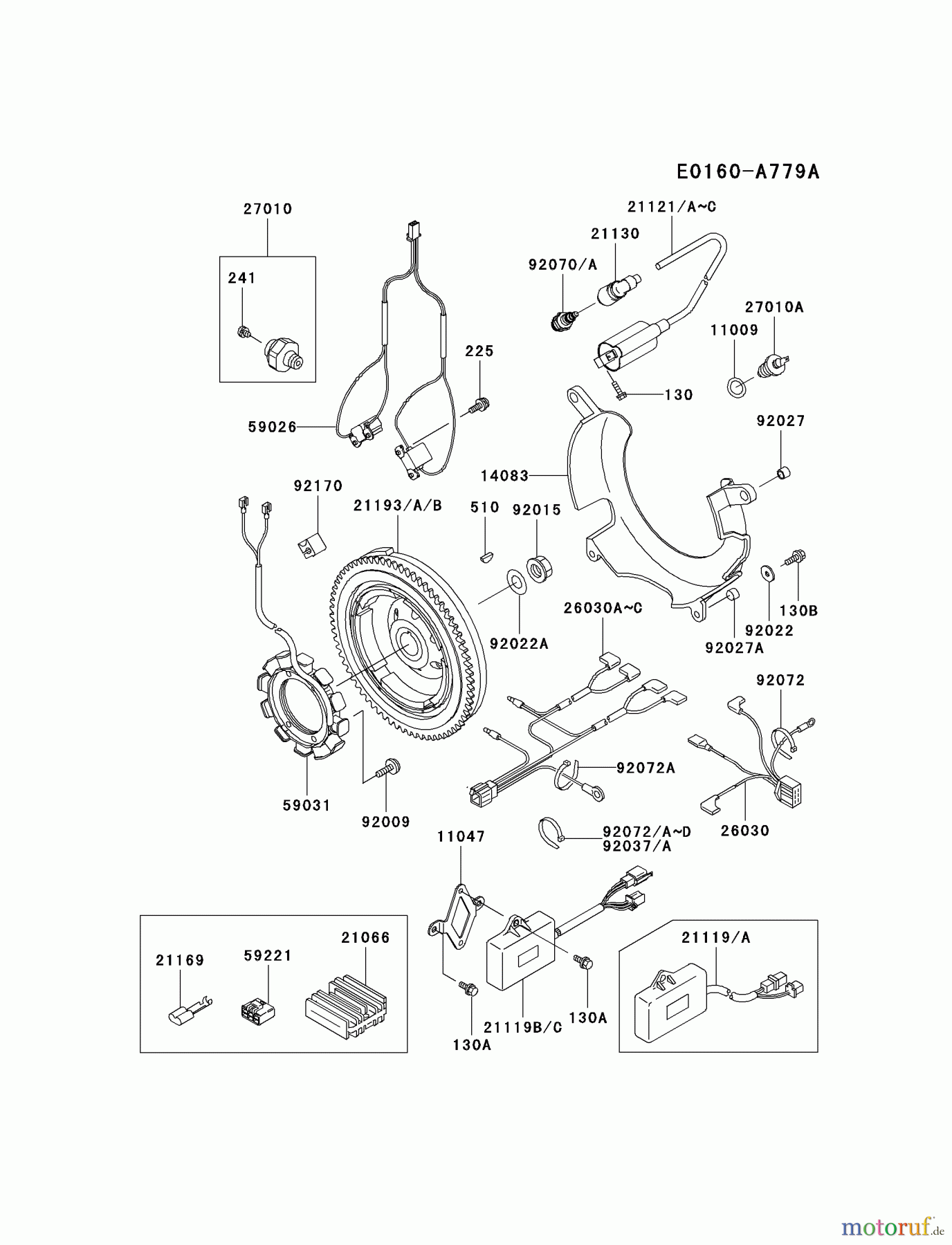  Kawasaki Motoren Motoren, Horizontal FD620D-BS03 - Kawasaki FD620D 4-Stroke Engine ELECTRIC-EQUIPMENT #1