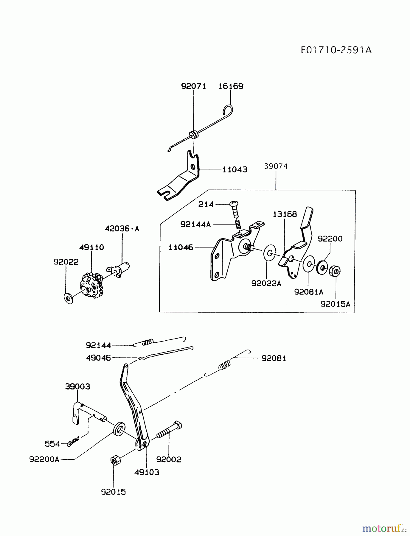  Kawasaki Motoren Motoren, Horizontal FA130D-BS19 - Kawasaki FA130D 4-Stroke Engine CONTROL-EQUIPMENT