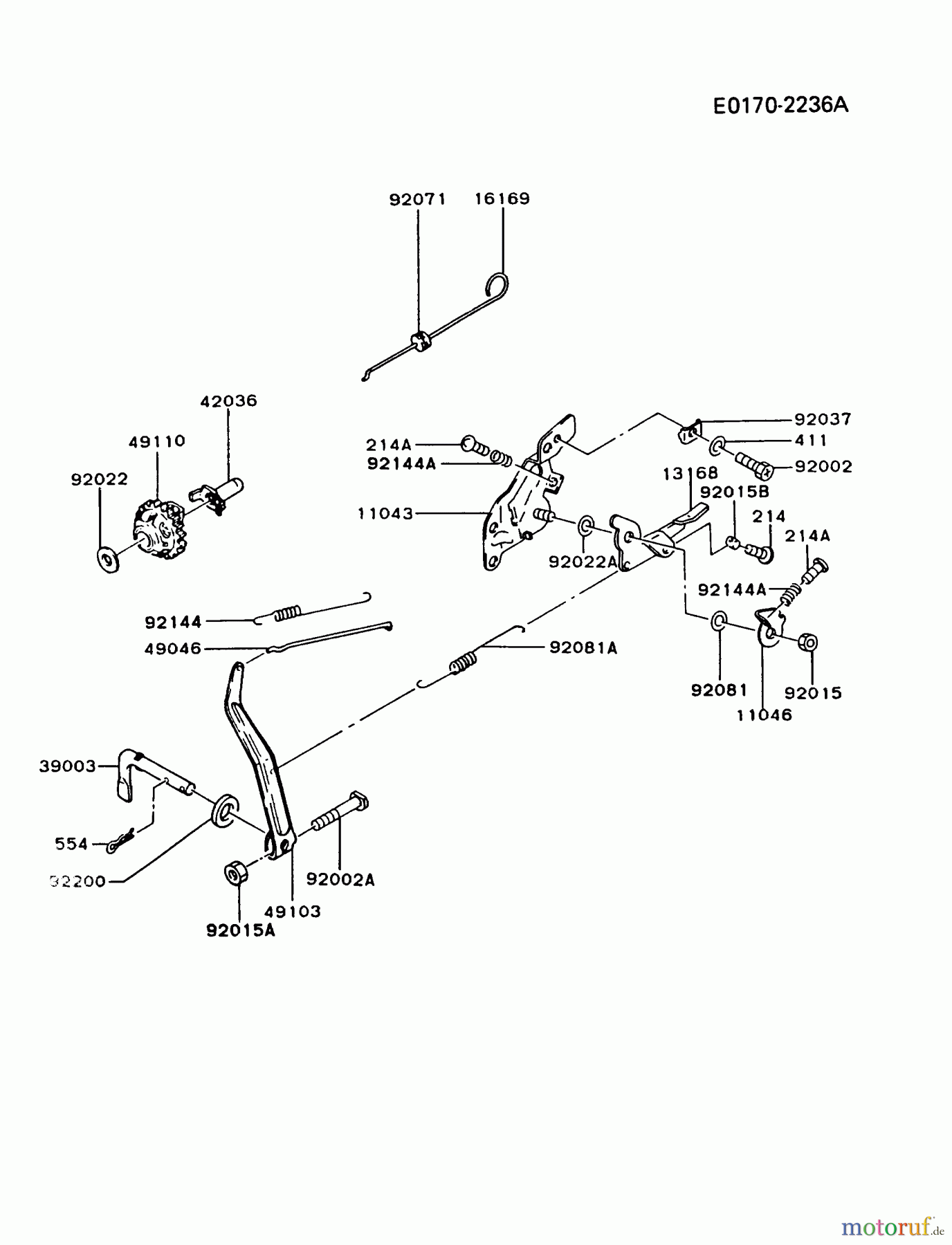  Kawasaki Motoren Motoren, Horizontal FA130D-BS21 - Kawasaki FA130D 4-Stroke Engine CONTROL-EQUIPMENT