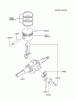 Kawasaki Motoren FA130D-BS21 - Kawasaki FA130D 4-Stroke Engine Ersatzteile PISTON/CRANKSHAFT