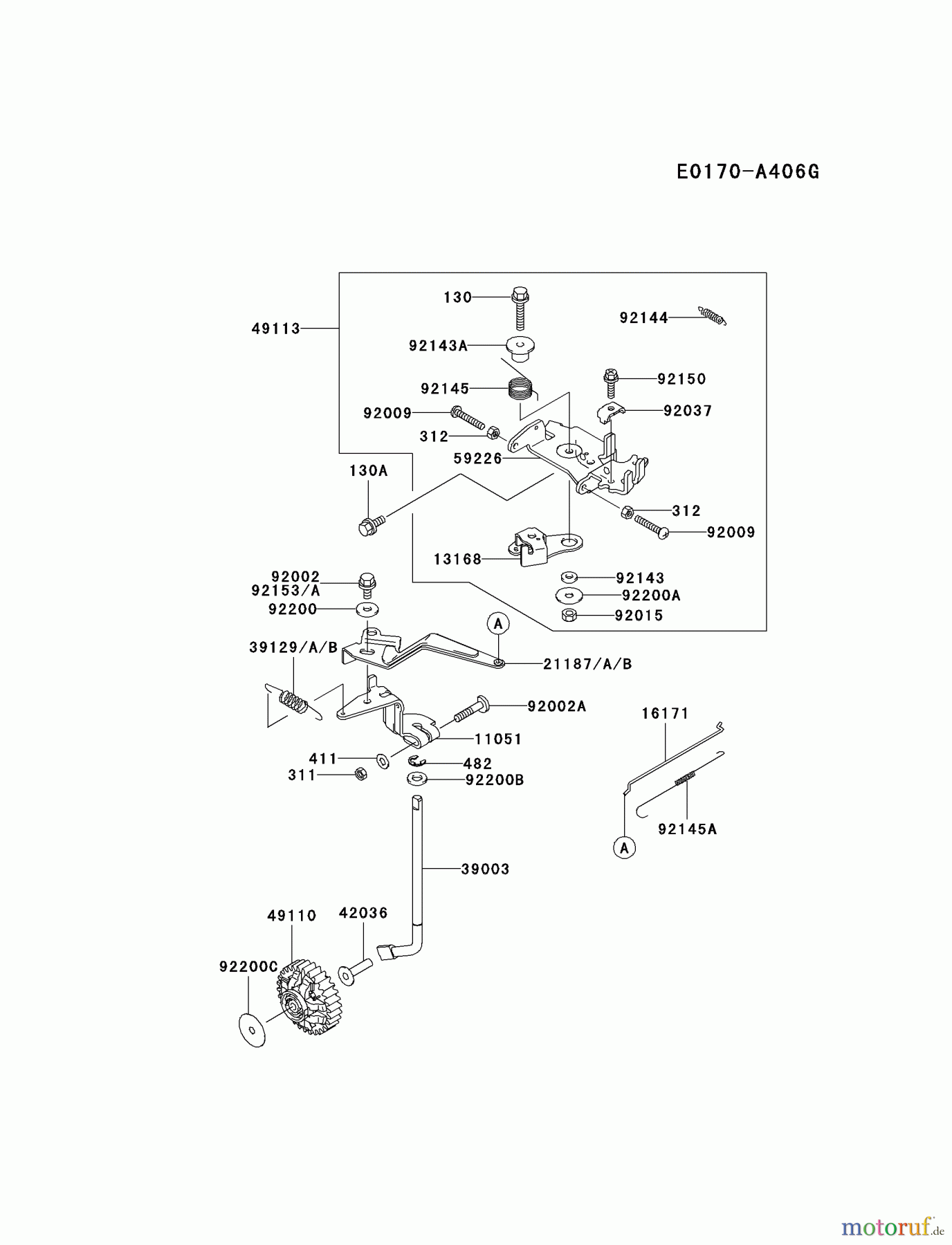  Kawasaki Motoren Motoren, Horizontal FD791D-AS00 - Kawasaki FD791D 4-Stroke Engine CONTROL-EQUIPMENT