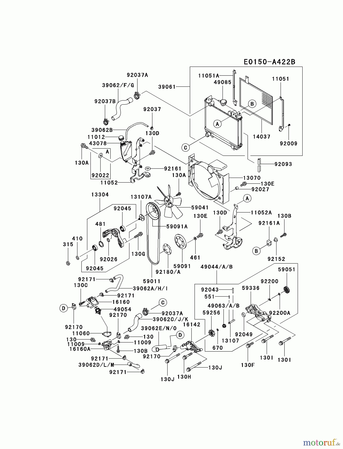  Kawasaki Motoren Motoren, Horizontal FD791D-AS00 - Kawasaki FD791D 4-Stroke Engine COOLING-EQUIPMENT #1