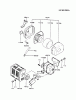 Kawasaki Motoren FA130D-BS21 - Kawasaki FA130D 4-Stroke Engine Ersatzteile AIR-FILTER/MUFFLER