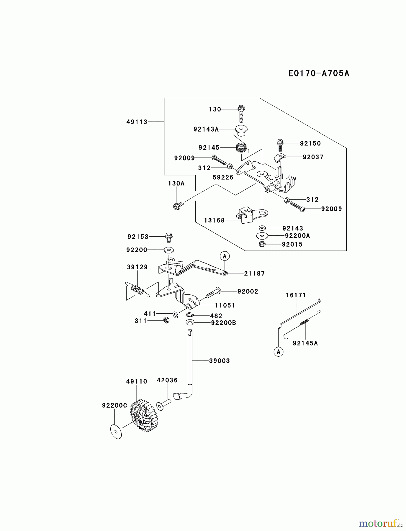  Kawasaki Motoren Motoren, Horizontal FD791D-GS04 - Kawasaki FD791D 4-Stroke Engine CONTROL-EQUIPMENT