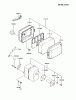 Kawasaki Motoren FA210D-CS06 - Kawasaki FA210D 4-Stroke Engine Ersatzteile AIR-FILTER/MUFFLER