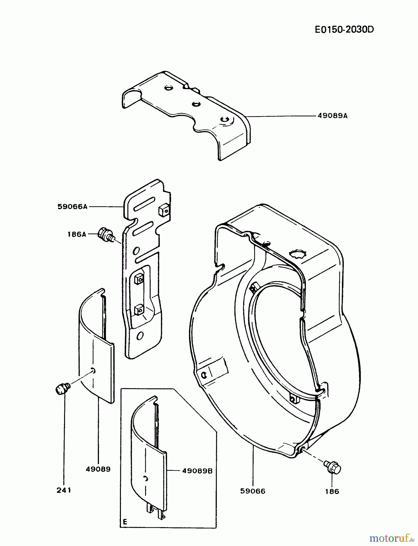  Kawasaki Motoren Motoren, Horizontal FA210D-ES10 - Kawasaki FA210D 4-Stroke Engine COOLING-EQUIPMENT
