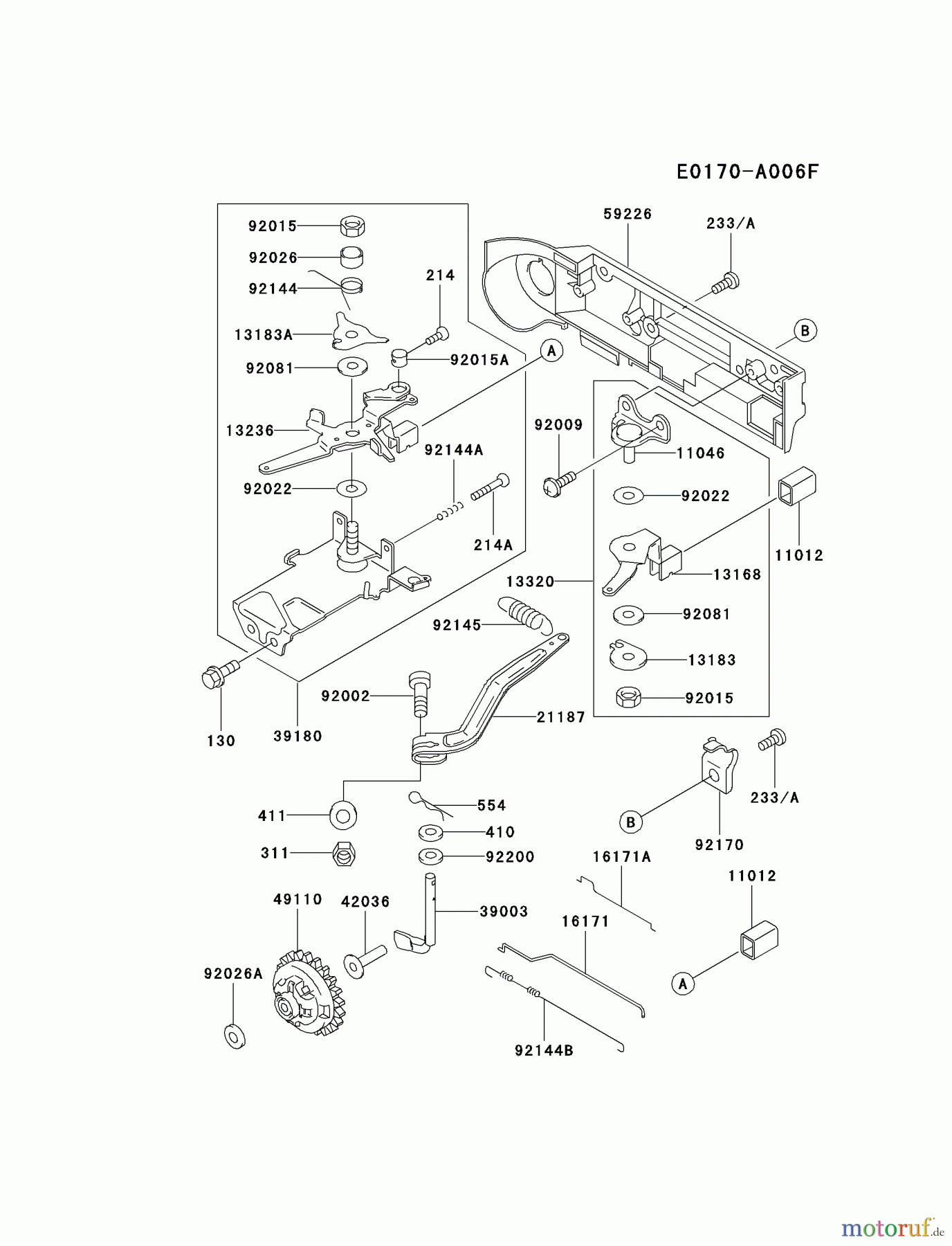 Kawasaki Motoren Motoren, Horizontal FE250D-AS08 - Kawasaki FE250D 4-Stroke Engine CONTROL-EQUIPMENT