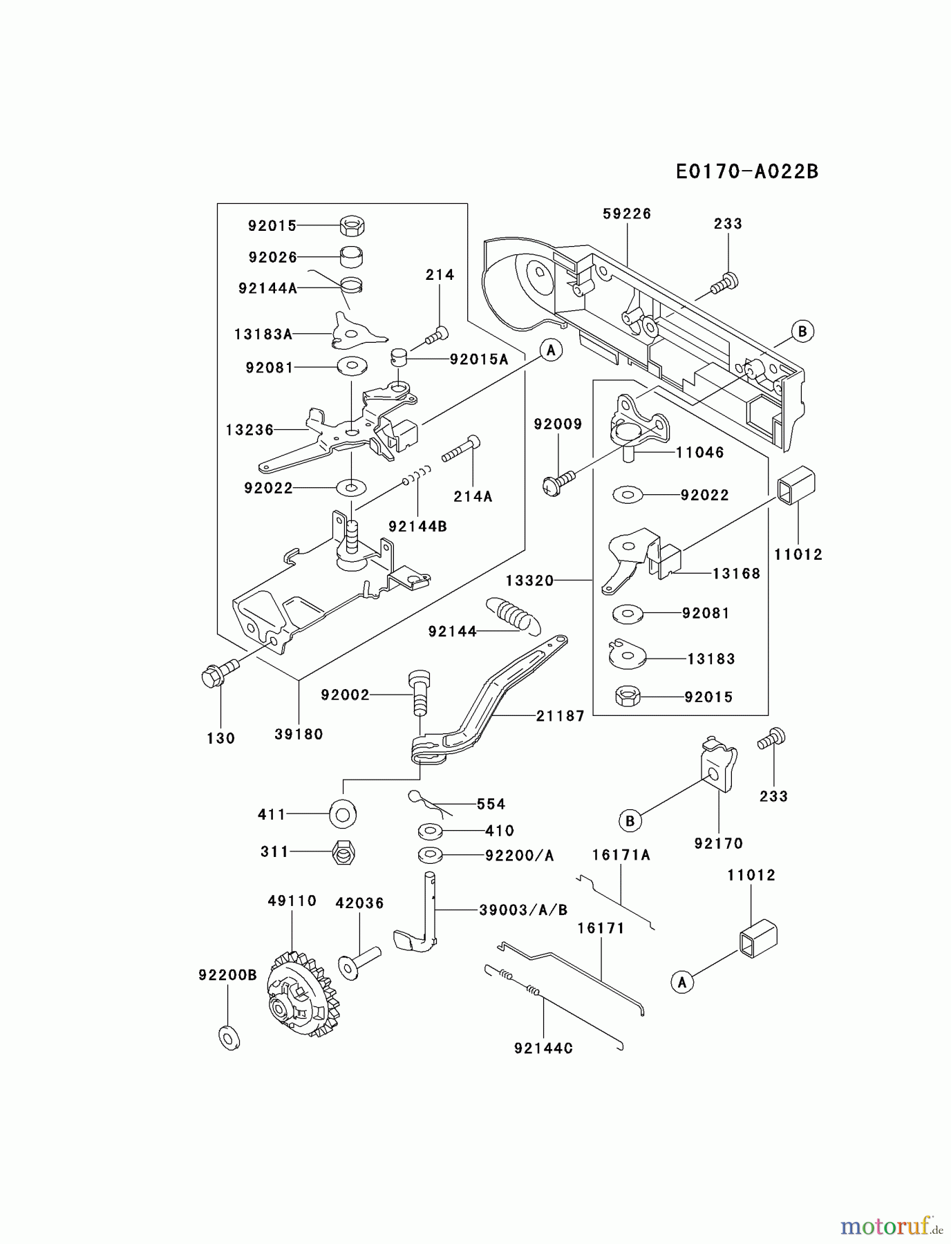 Kawasaki Motoren Motoren, Horizontal FE250D-AS00 - Kawasaki FE250D 4-Stroke Engine CONTROL-EQUIPMENT