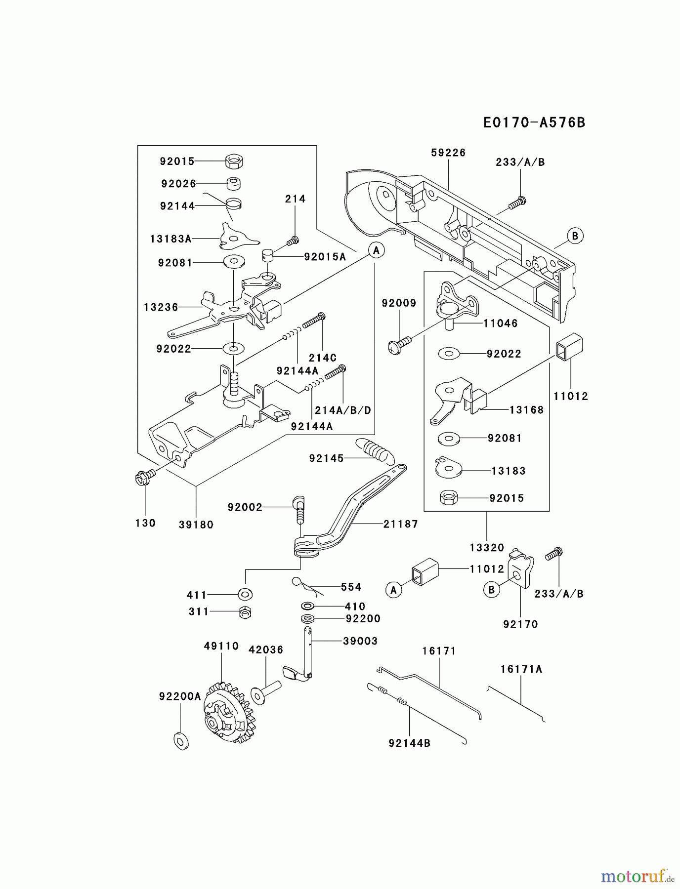  Kawasaki Motoren Motoren, Horizontal FE290D-BS22 - Kawasaki FE290D 4-Stroke Engine CONTROL-EQUIPMENT