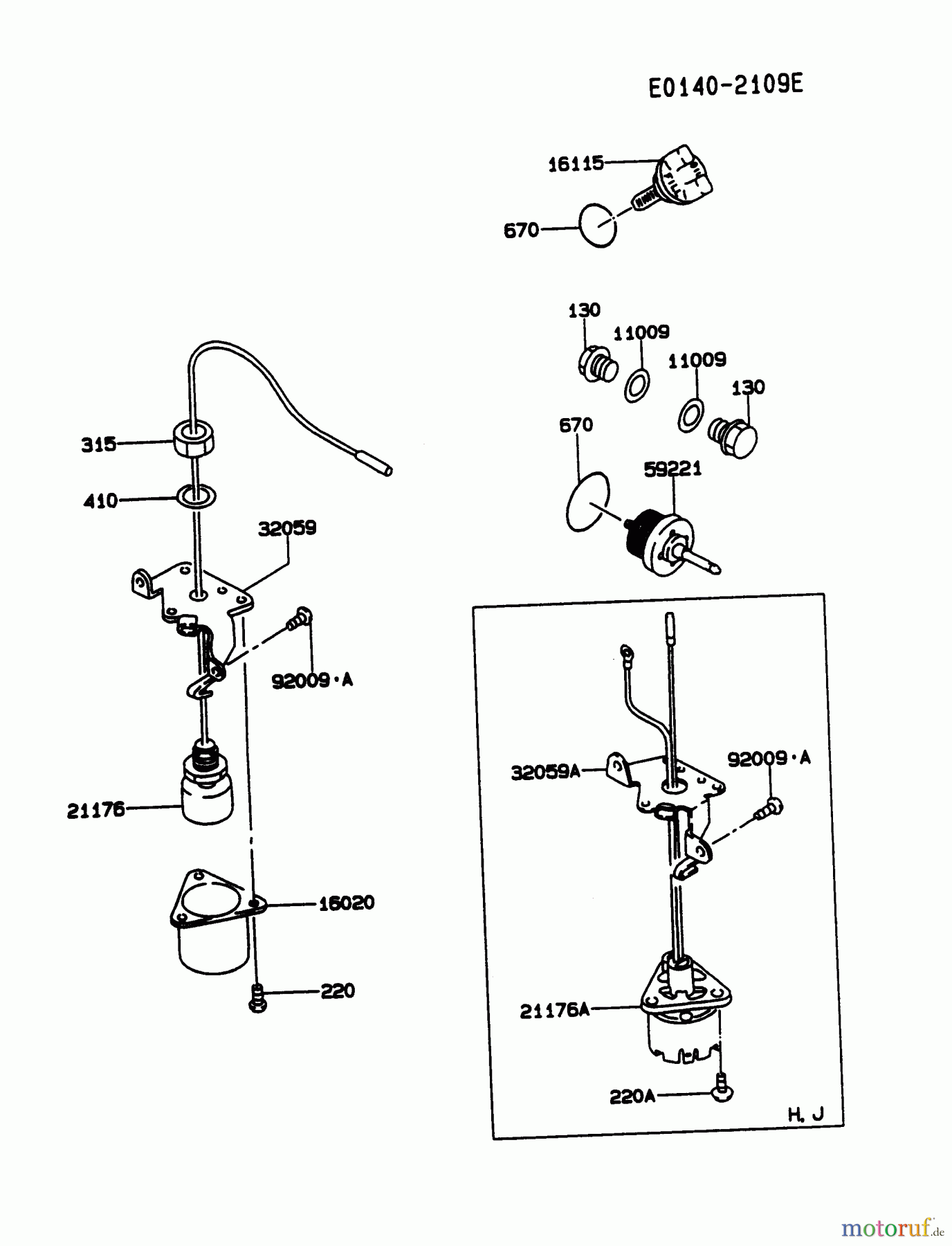  Kawasaki Motoren Motoren, Horizontal FA210D-HS01 - Kawasaki FA210D 4-Stroke Engine LUBRICATION-EQUIPMENT