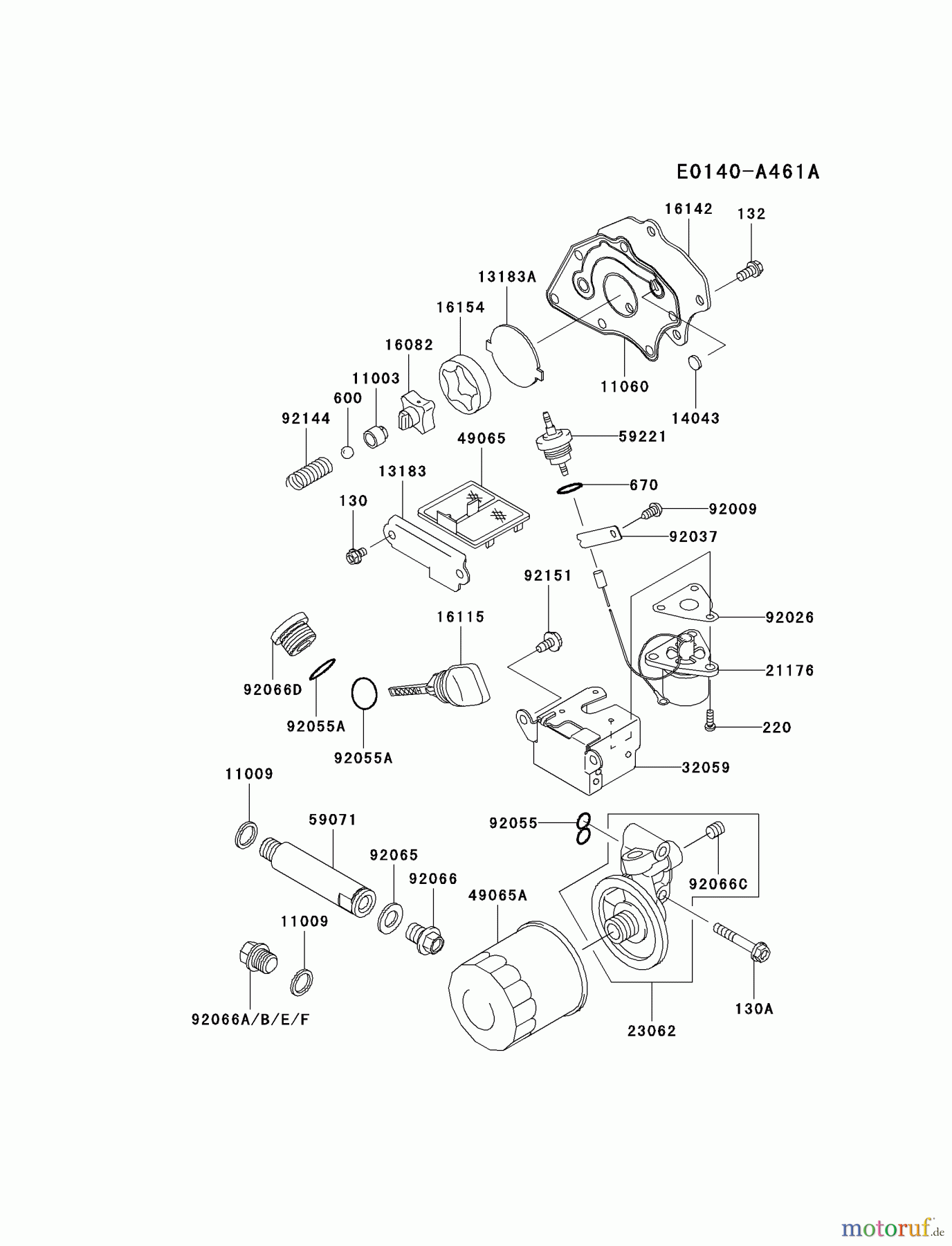 Kawasaki Motoren Motoren, Horizontal FE350D-CS12 - Kawasaki FE350D 4-Stroke Engine LUBRICATION-EQUIPMENT
