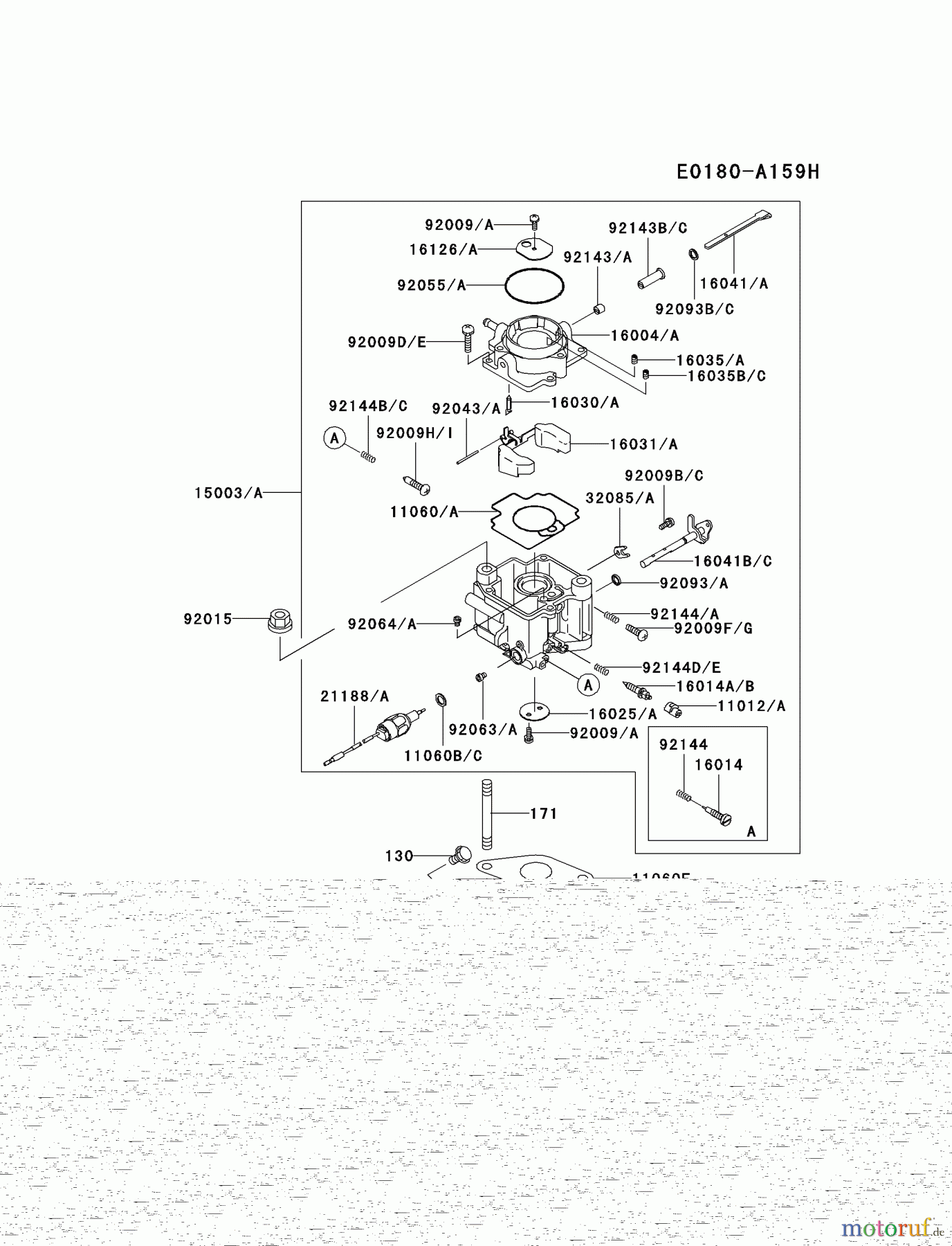  Kawasaki Motoren Motoren, Horizontal FD620D-AS08 - Kawasaki FD620D 4-Stroke Engine CARBURETOR #2