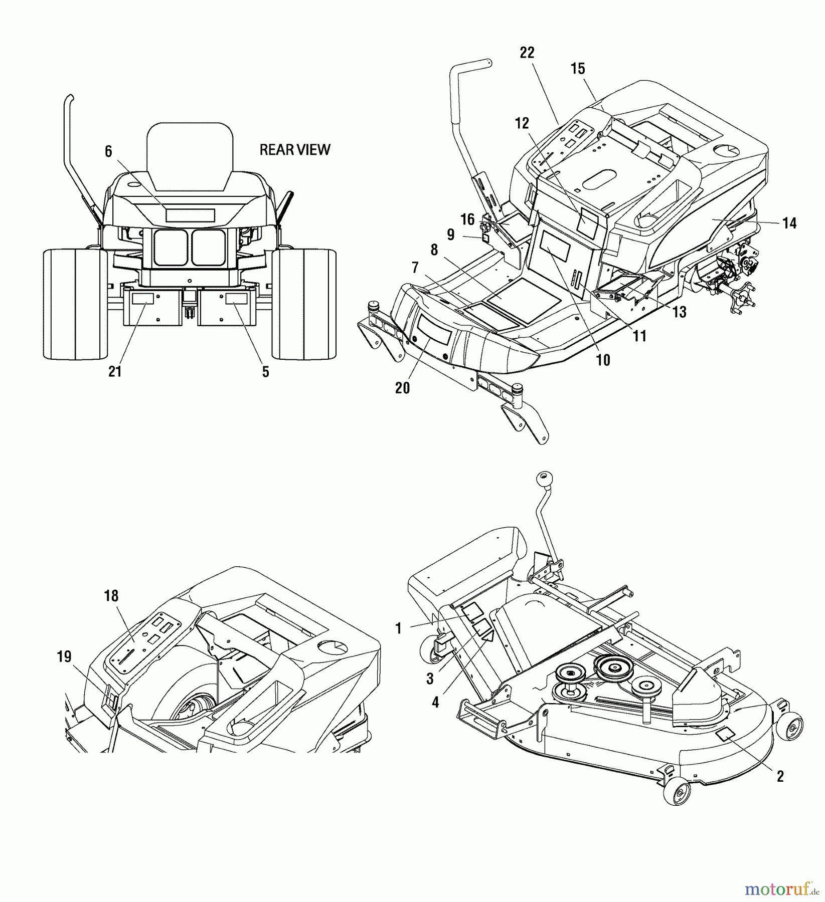 Murray Nullwendekreismäher, Zero-Turn 107.287900 (7800339) - Craftsman ZTS7500, 26HP B&S w/50
