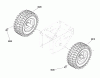 Murray 1332PE (LP37059) (1696045) - John Deere 32" Professional Snow Thrower (2011) Spareparts Wheels and Tires Group (2988312J)