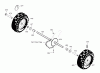 Murray 1695459 (900/26) - Ultra 26" Dual Stage Snow Thrower (2007) Listas de piezas de repuesto y dibujos Wheels