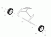 Murray 1695538 (525/21) - 21" Single Stage Snow Thrower (2009) Spareparts Wheels