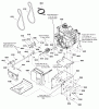 Murray 1695691 - 27" Dual Stage Snow Thrower (2009) Listas de piezas de repuesto y dibujos Engine and Frame Group (2988429)