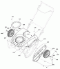 Murray 1695891 (22/800) - Brute 22" Single Stage Snowthrower (2011) Listas de piezas de repuesto y dibujos Wheel & Body Covering Group (2989995)