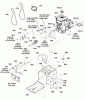 Murray 824EX (1696123) - 24" Dual Stage Snowthrower (2011) Listas de piezas de repuesto y dibujos Engine Group (2990040)
